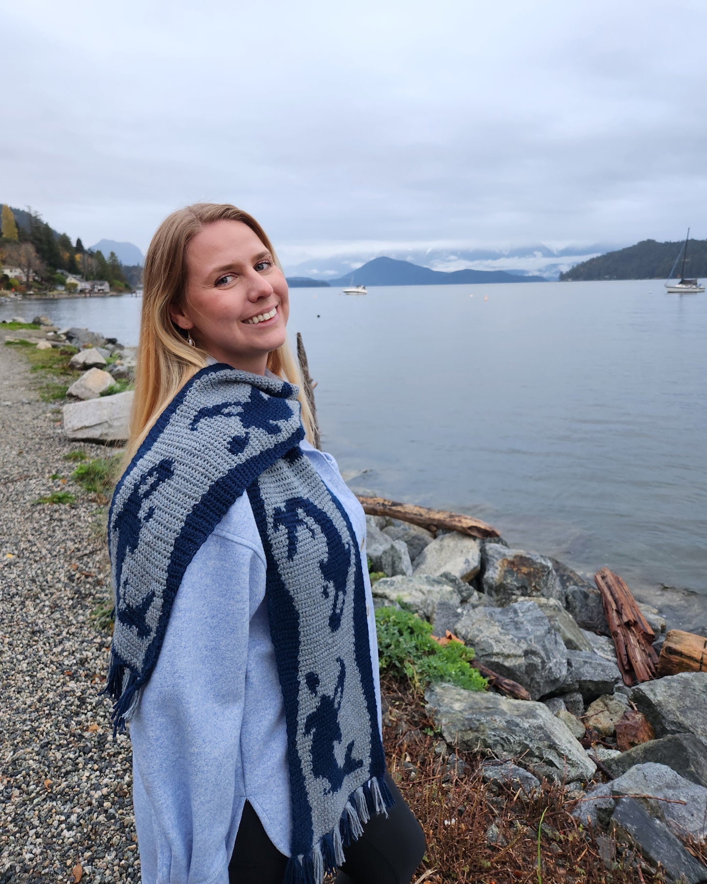 Orca Scarf pattern