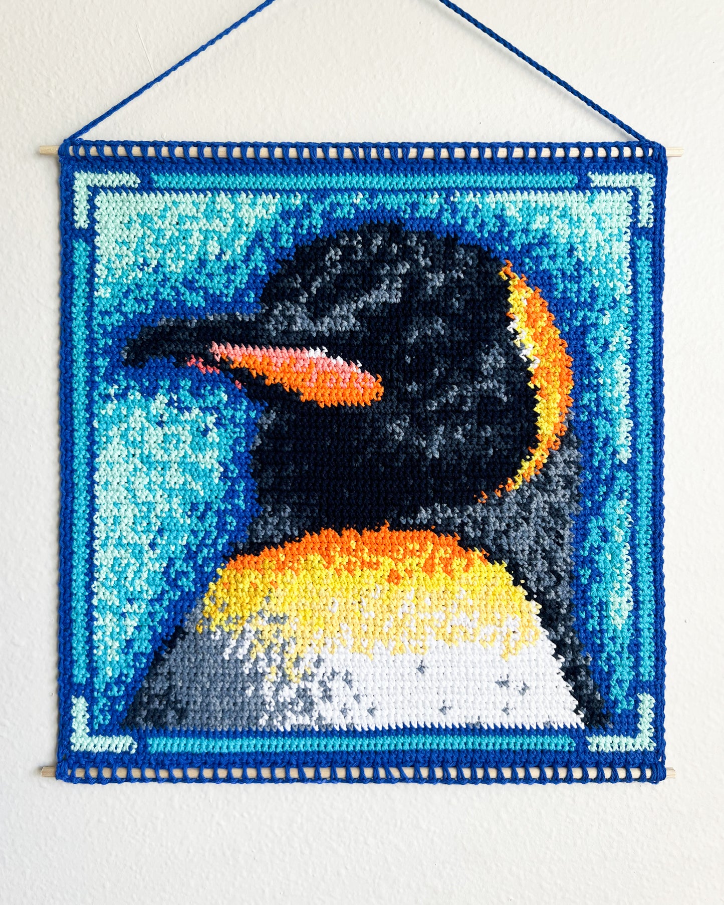 King Penguin tapestry pattern