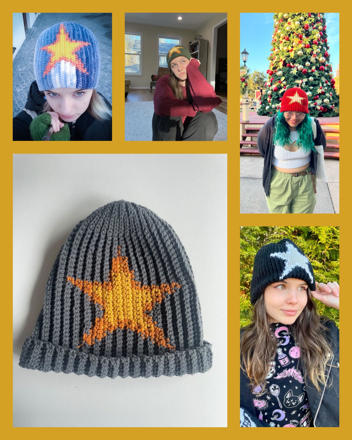 Xmas-beanie pattern