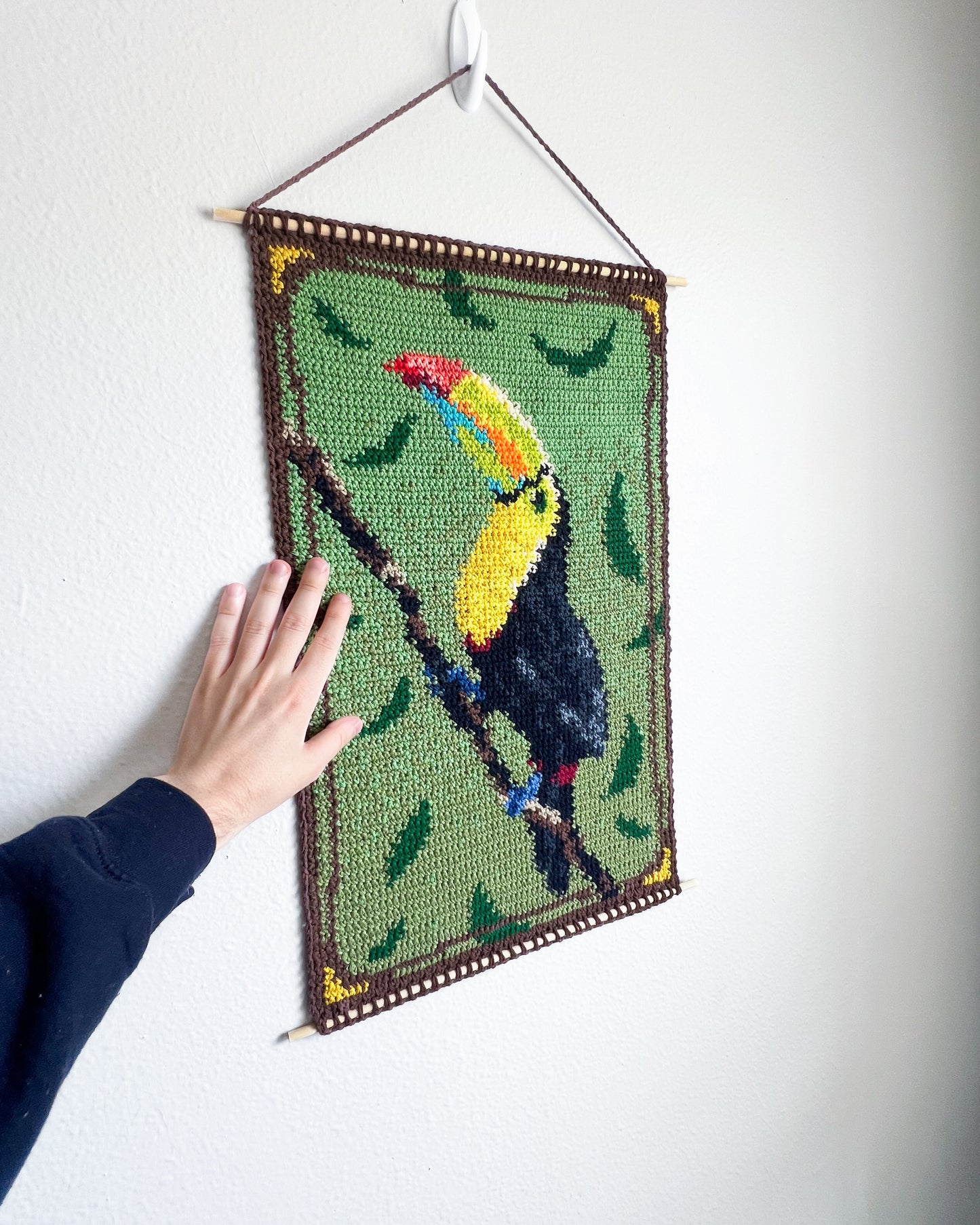 Keel-billed Toucan tapestry pattern