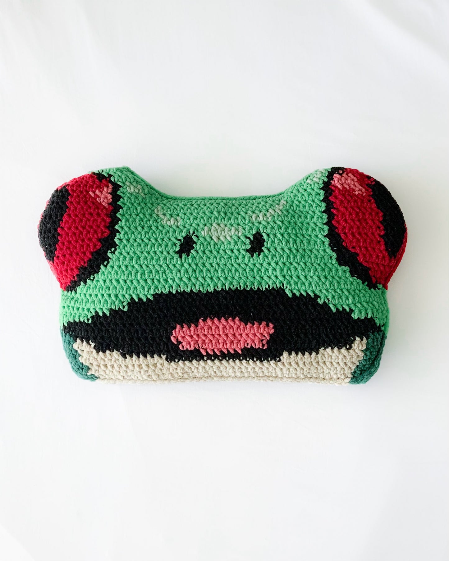 Red-Eyed Tree Frog pillow pattern