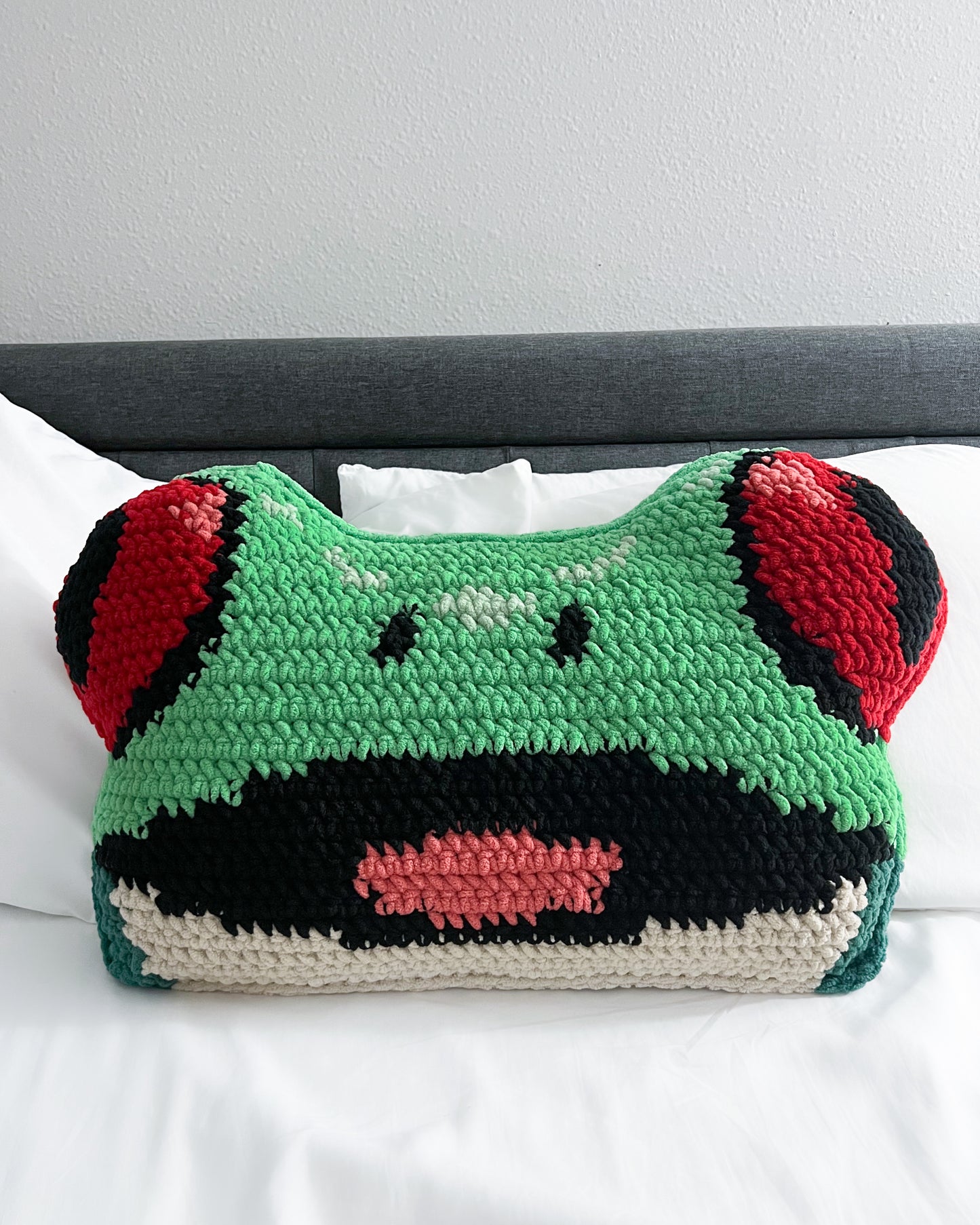 Red-Eyed Tree Frog pillow pattern