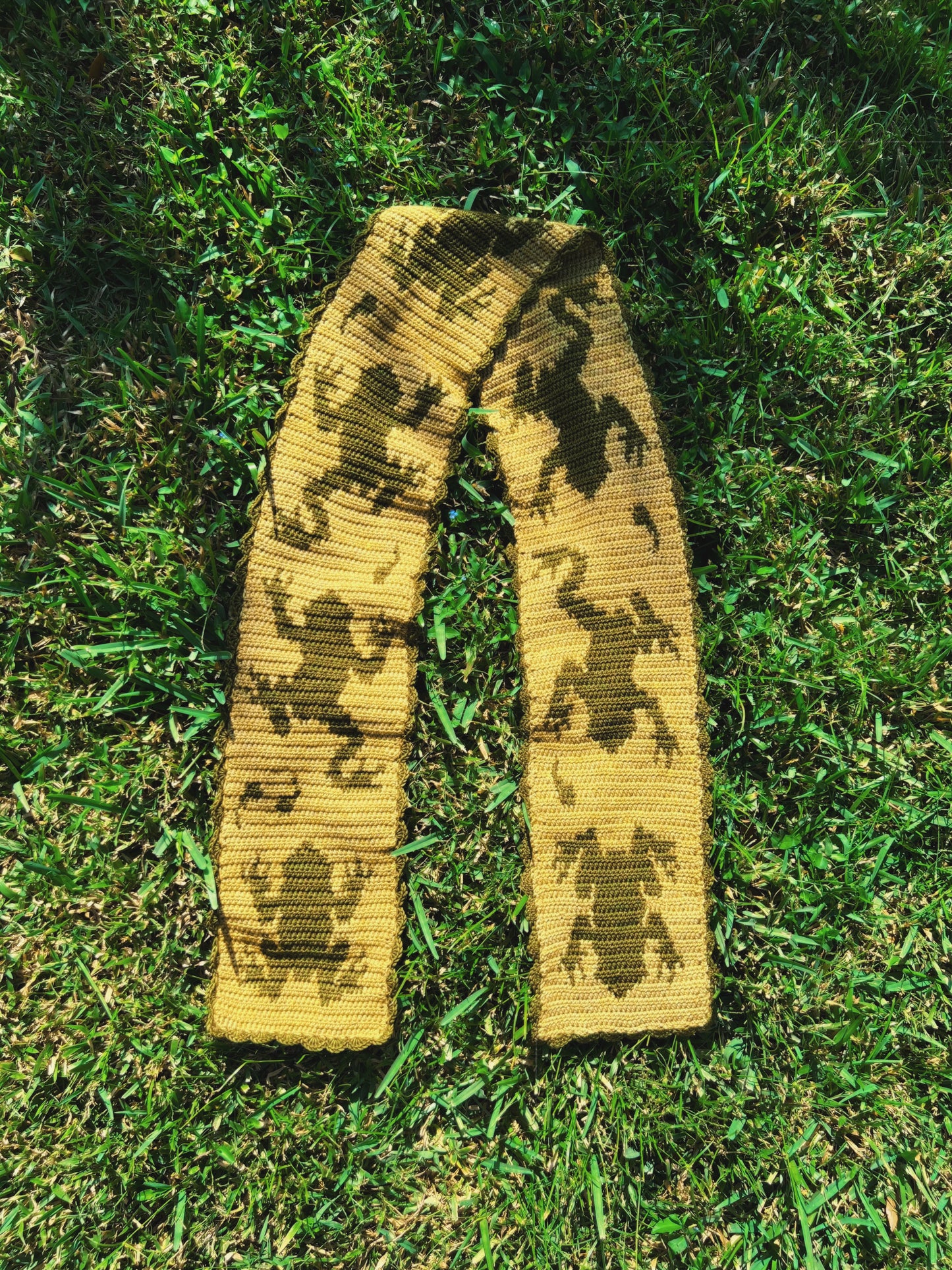 Frog Scarf pattern