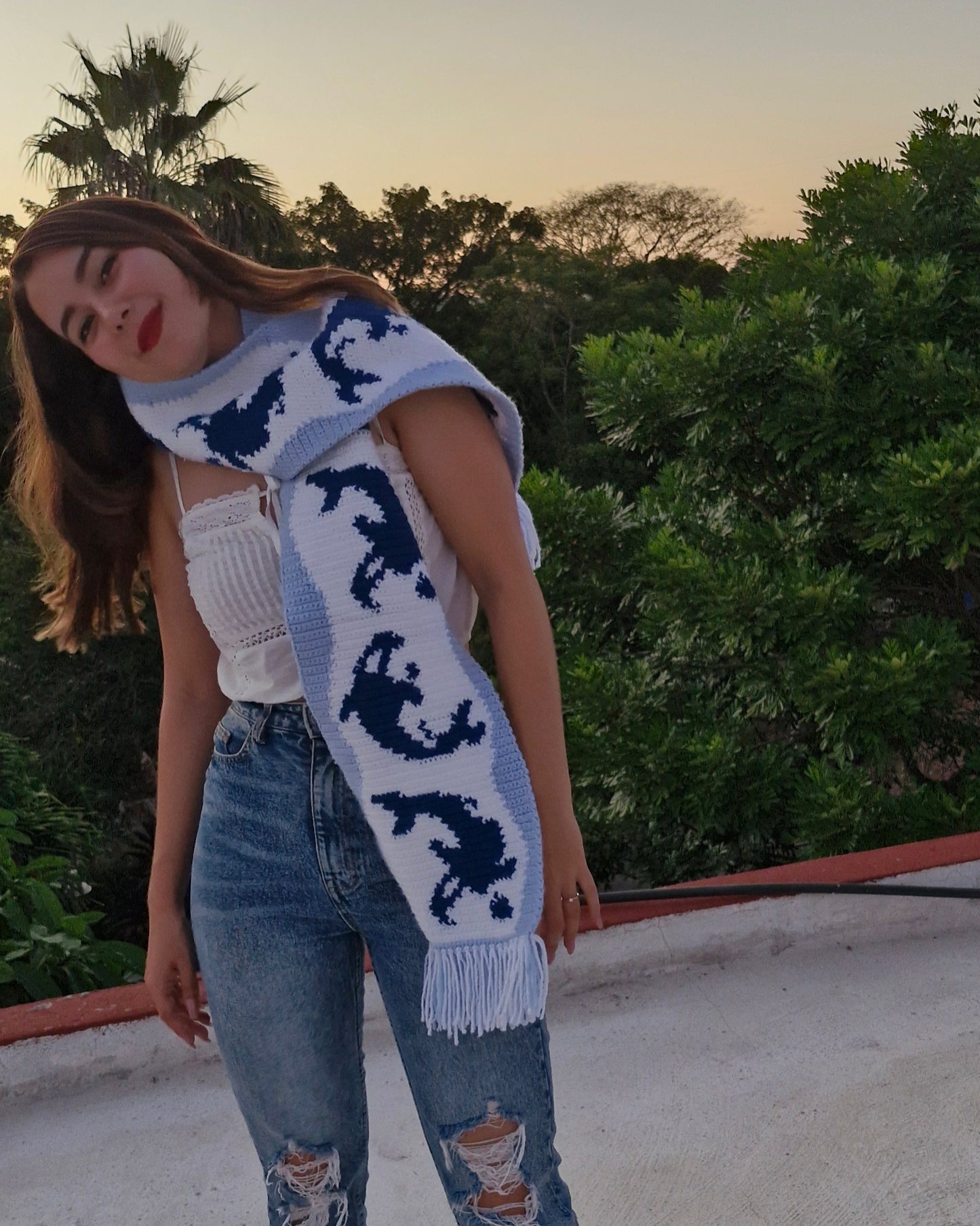 Orca Scarf pattern