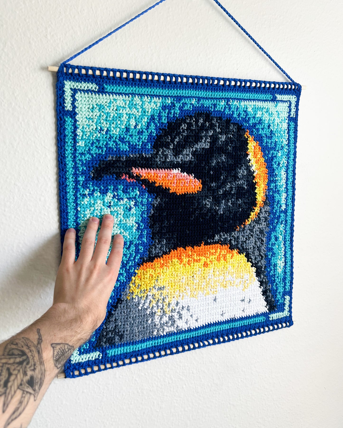 King Penguin tapestry pattern