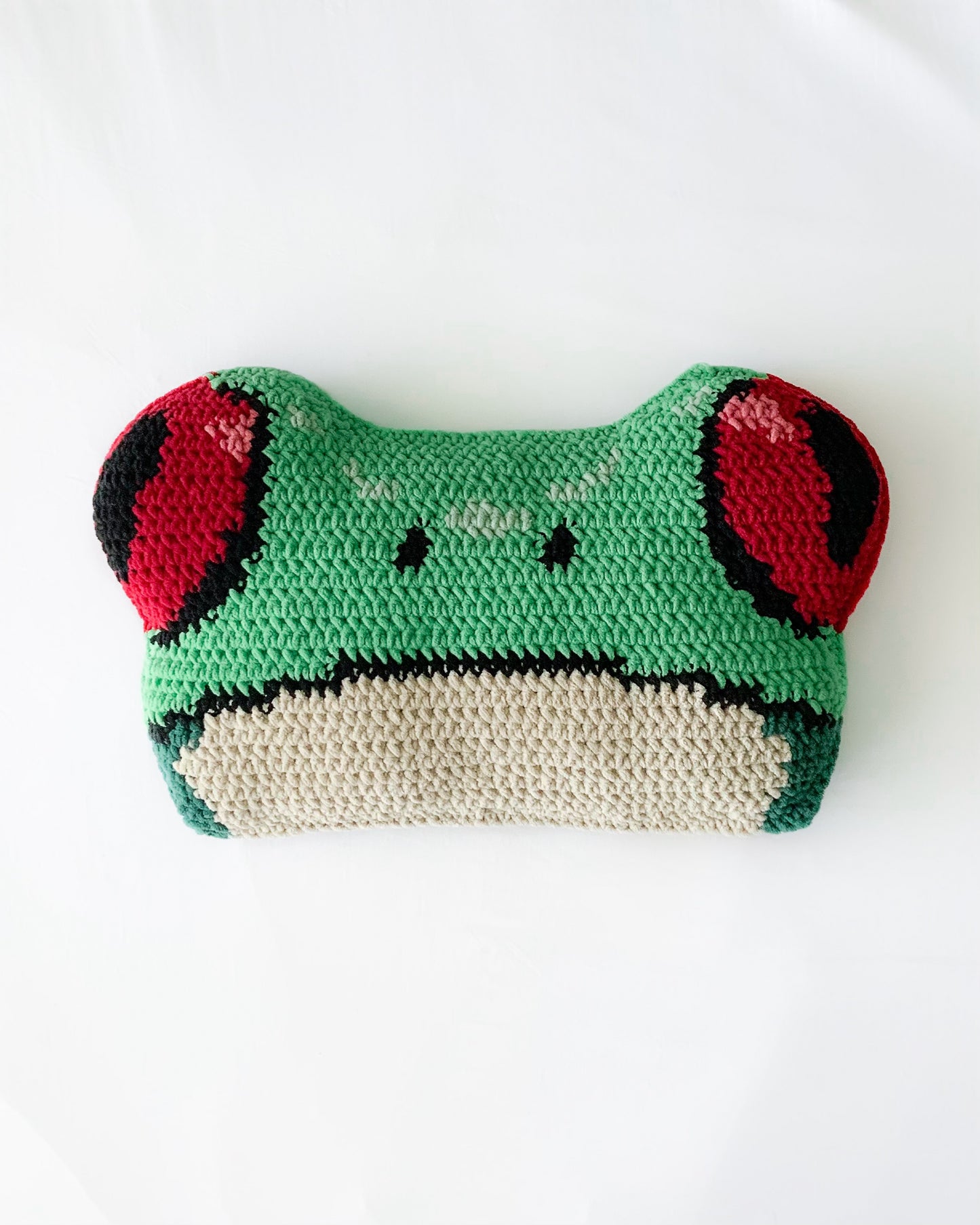 Red-Eyed Tree Frog pillow pattern