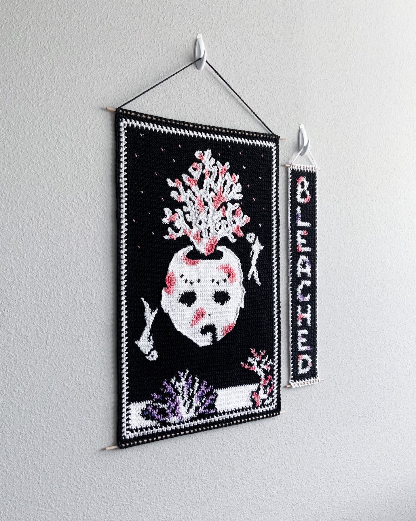 Bleached tapestry pattern