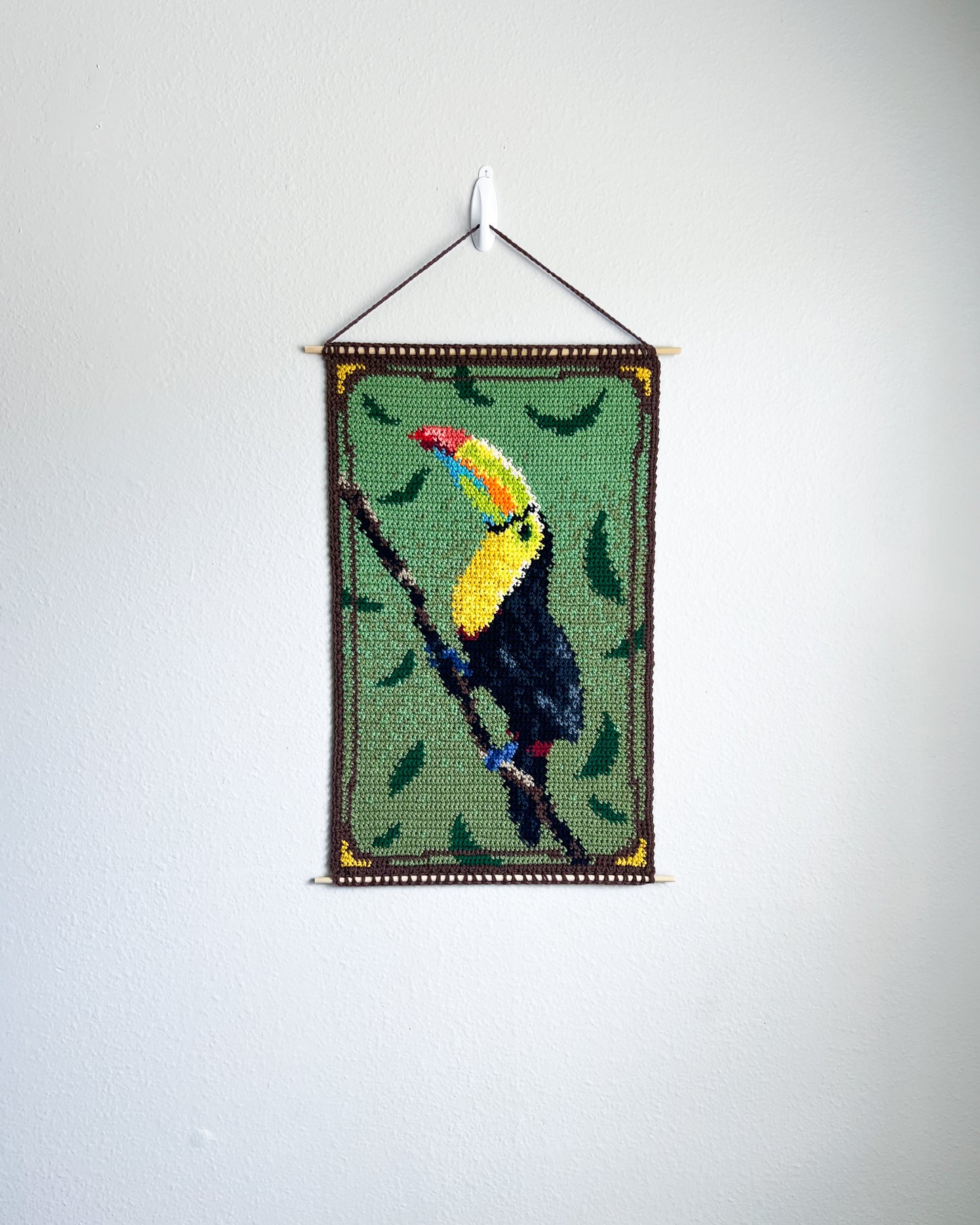 Keel-billed Toucan tapestry pattern