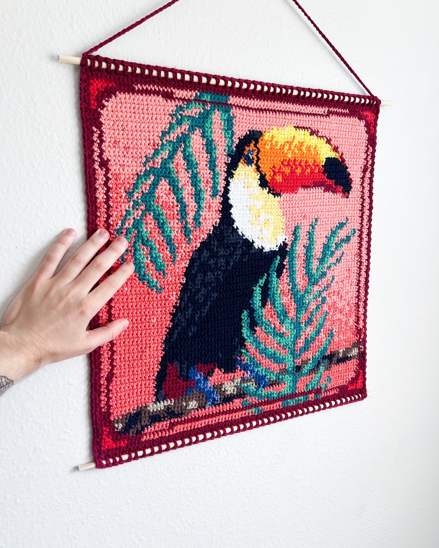 Toco Toucan tapestry pattern