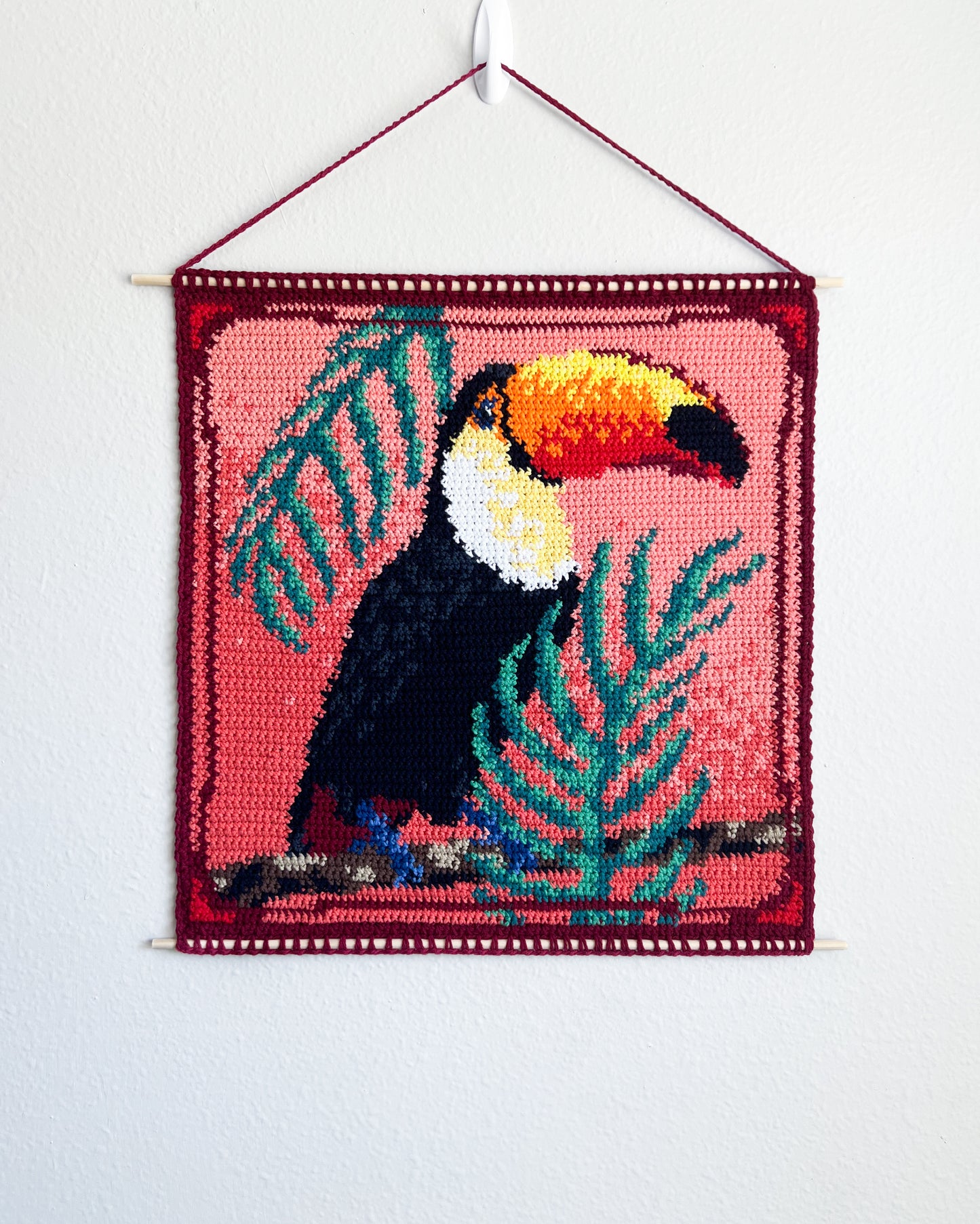 Toco Toucan tapestry pattern