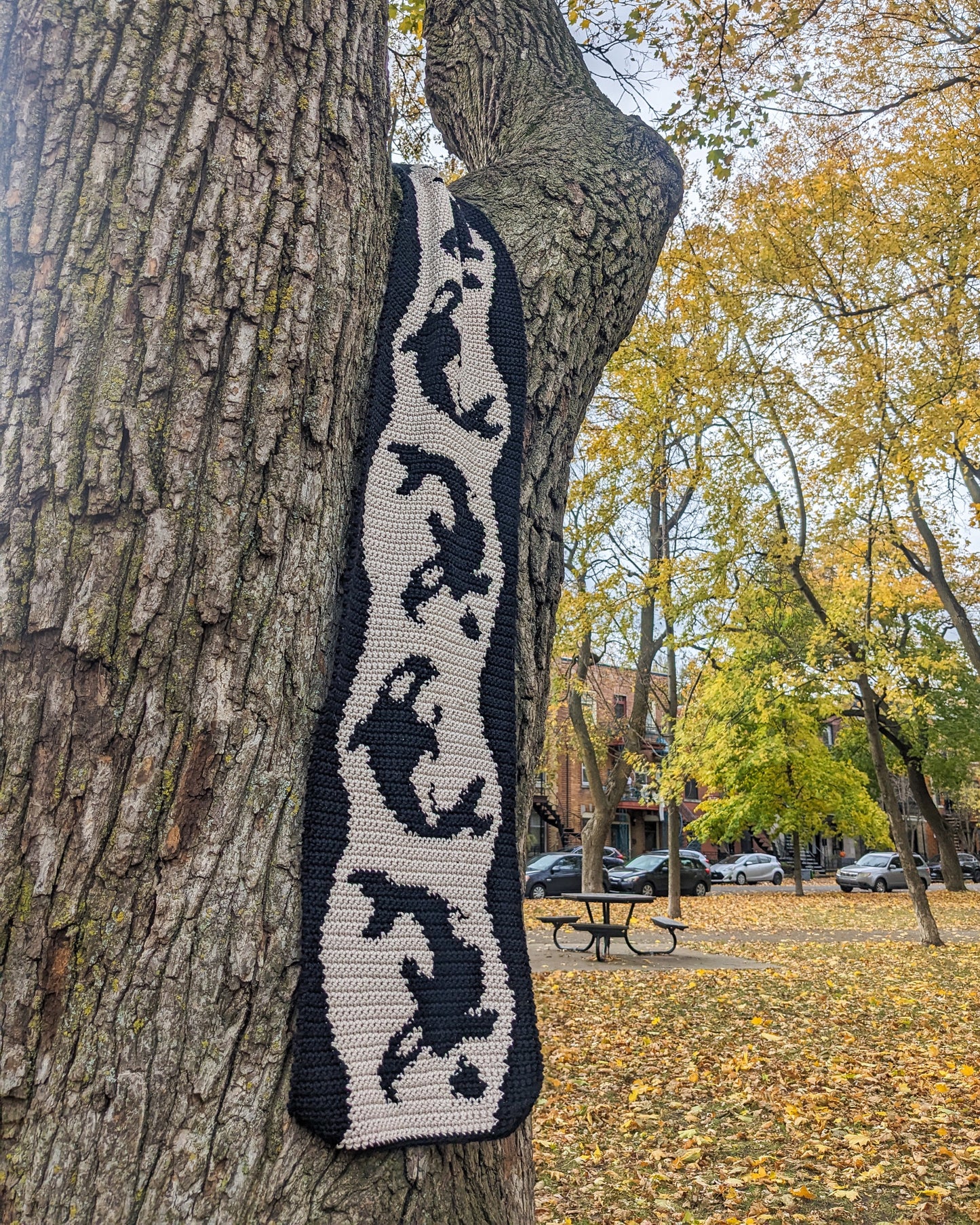 Orca Scarf pattern