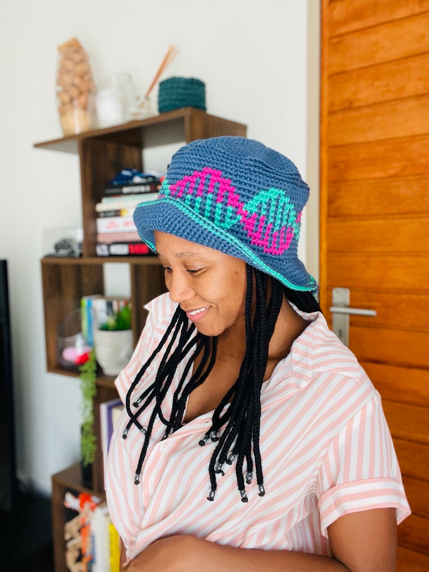DNA bucket hat pattern