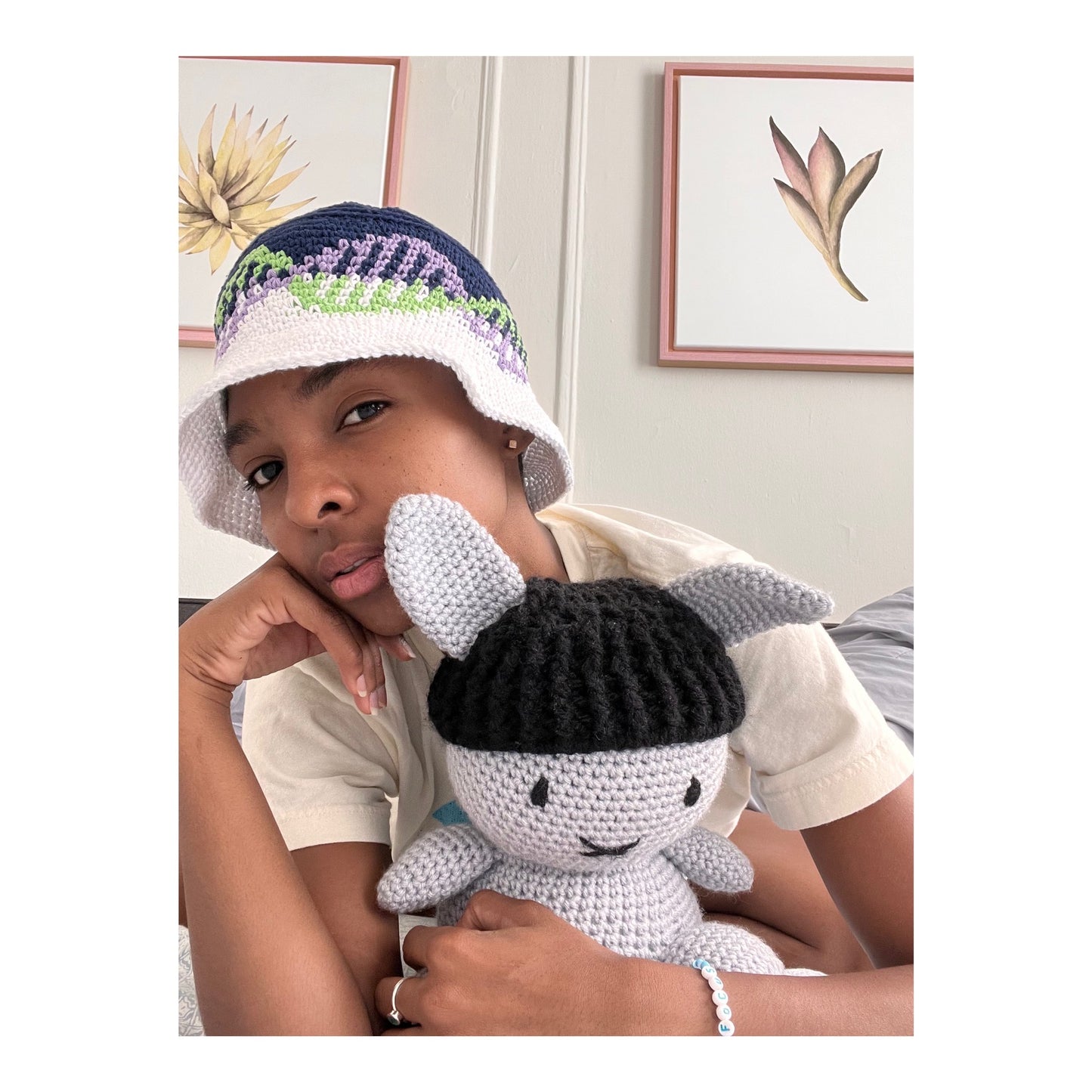 DNA bucket hat pattern
