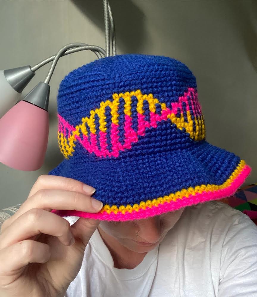 DNA bucket hat pattern