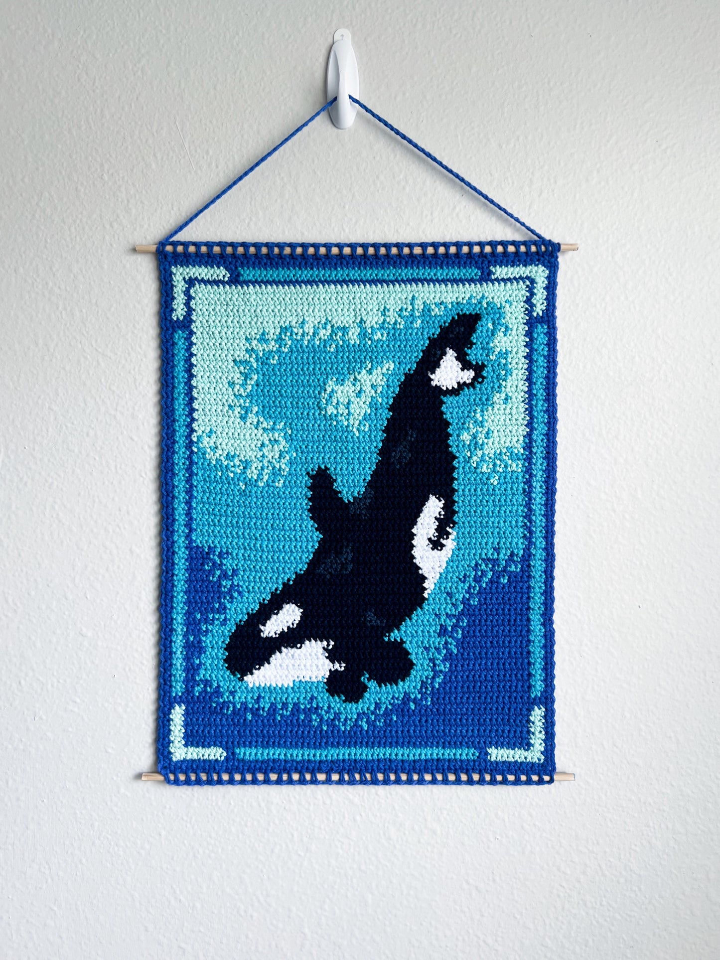 Orca tapestry pattern