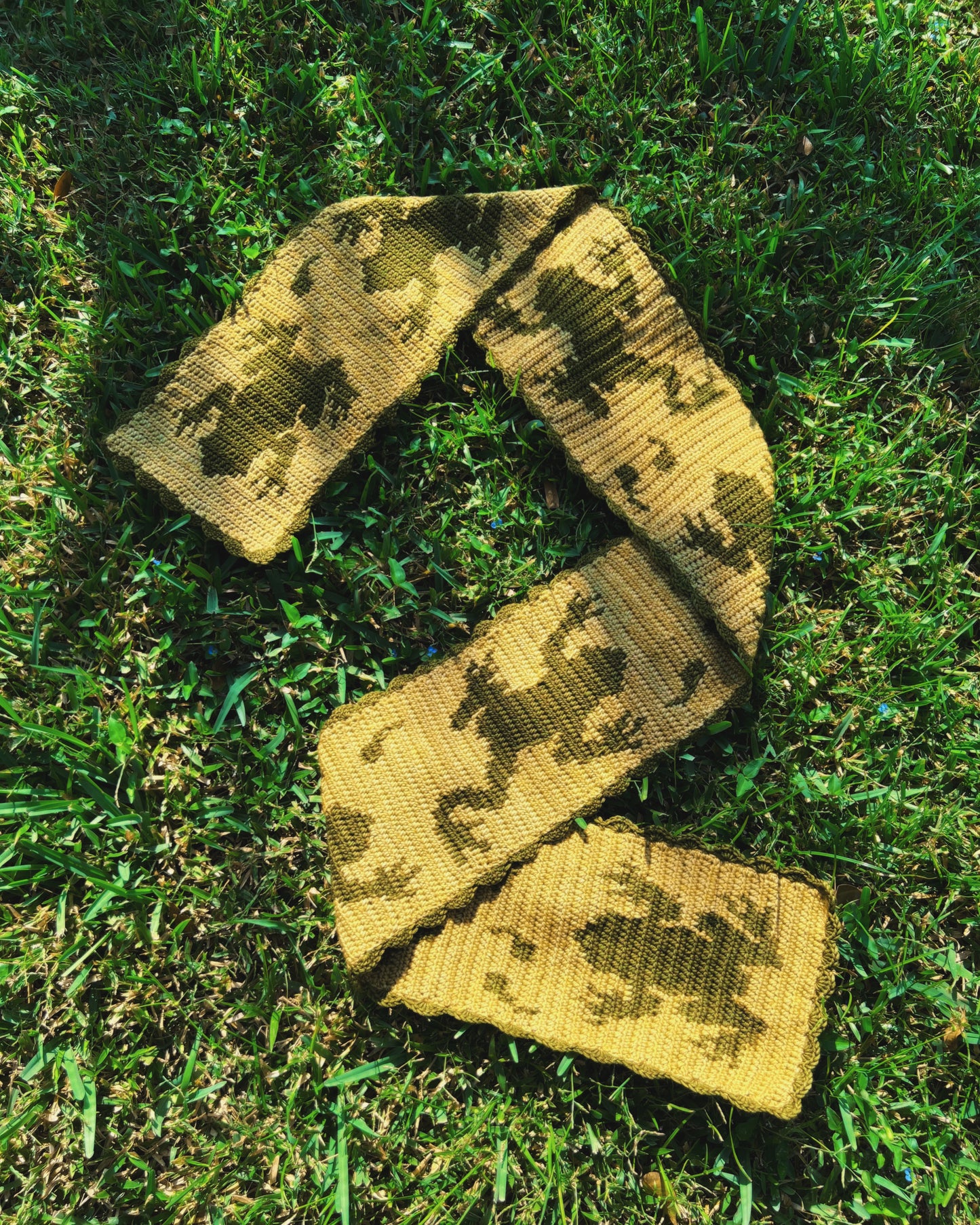 Frog Scarf pattern