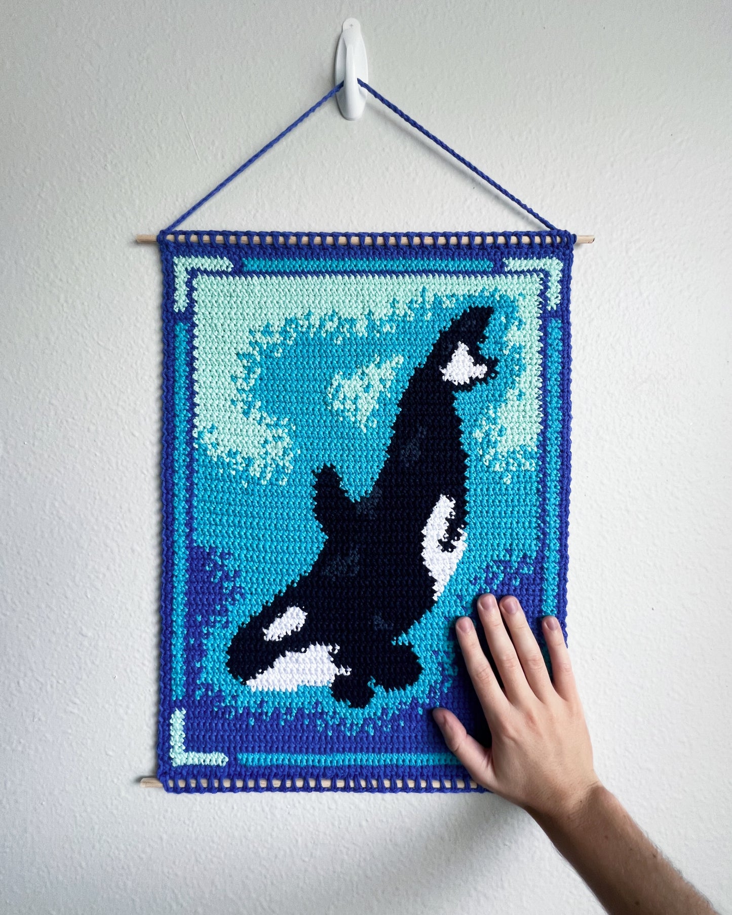 Orca tapestry pattern