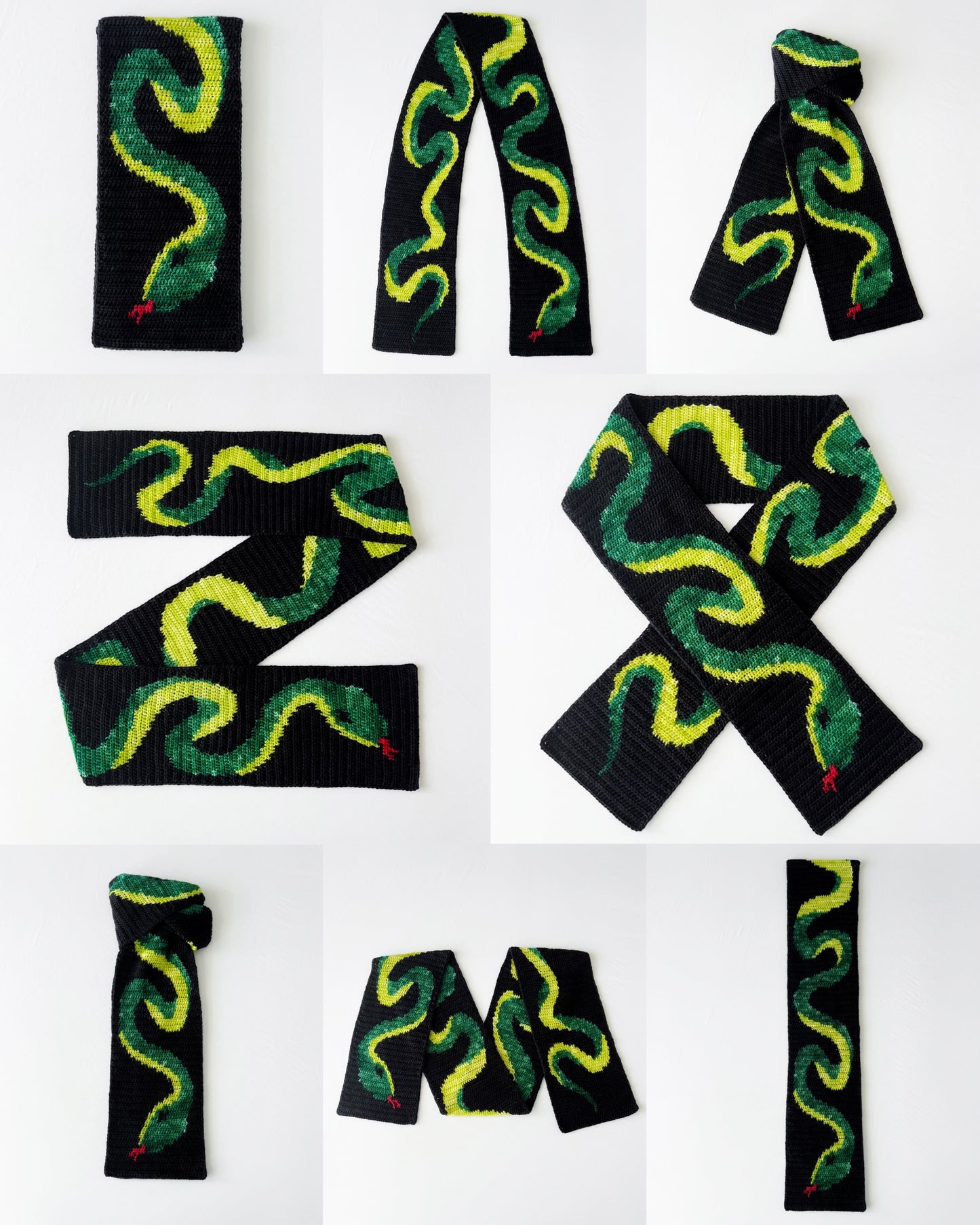 Snake Scarf pattern