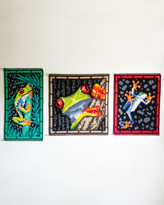 Red-Eyed Tree Frog tapestry pattern