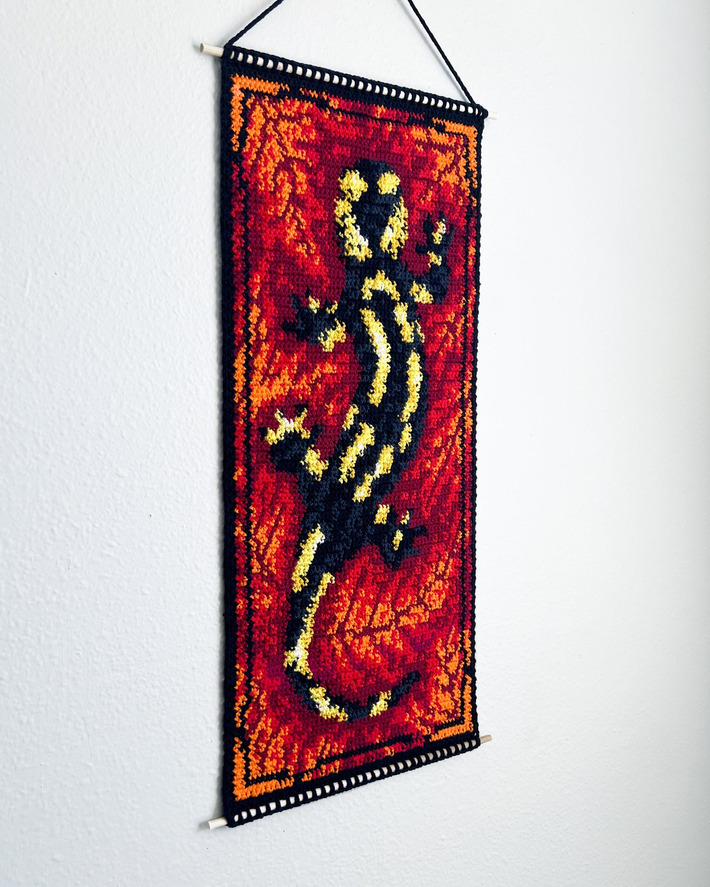 Fire Salamander tapestry pattern