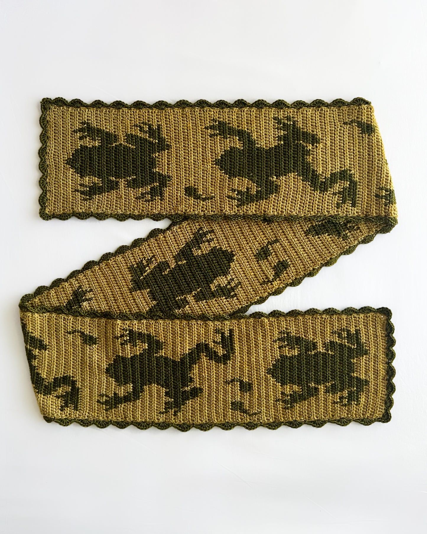 Frog Scarf pattern