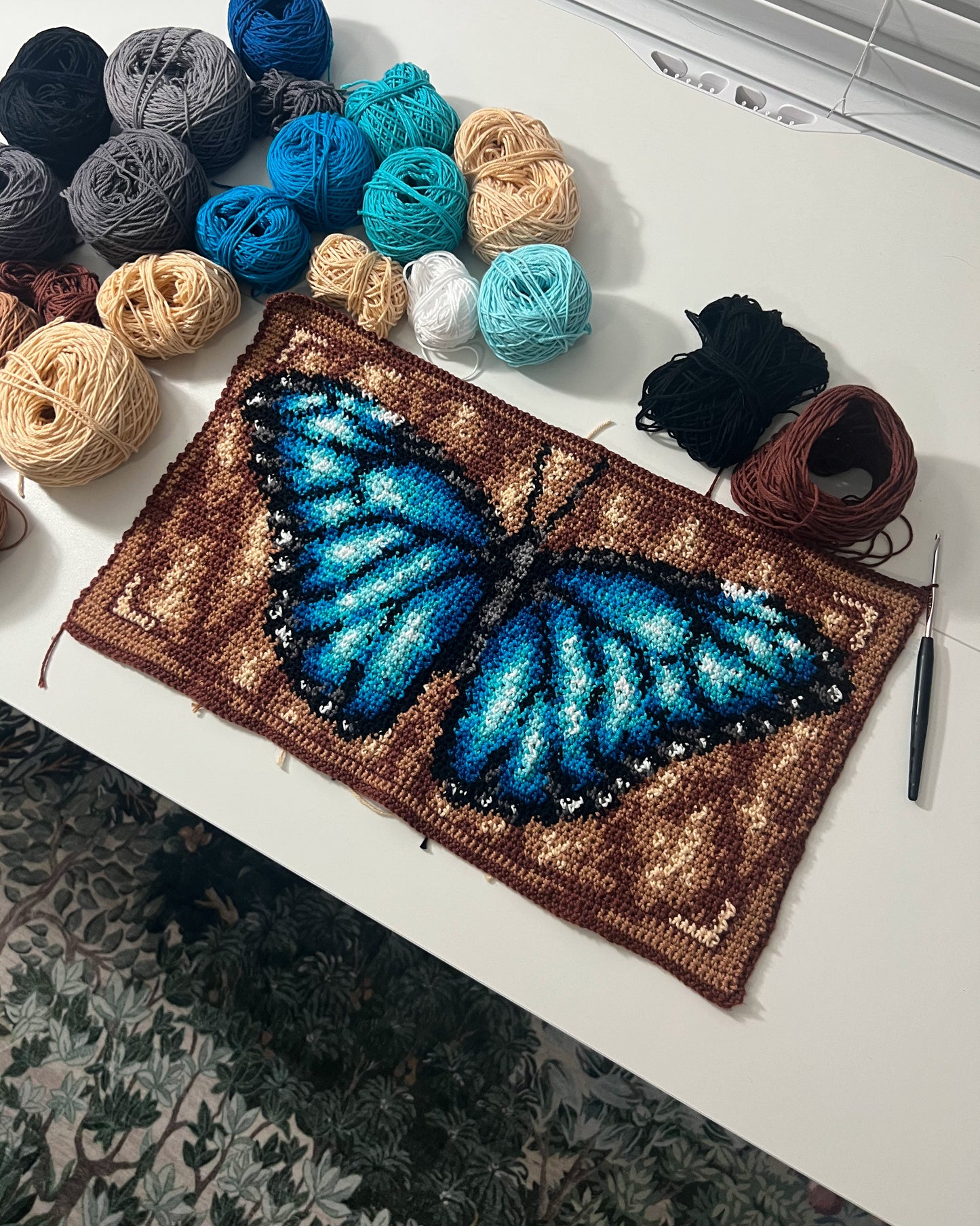 Butterflies Tapestry pattern