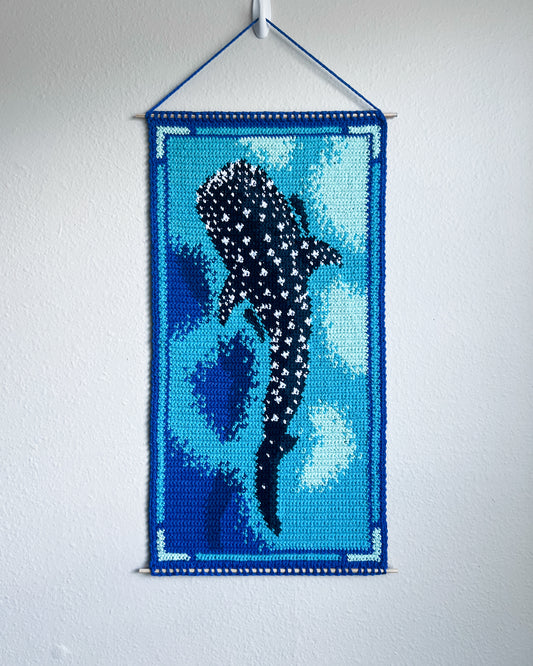 Whale Shark tapestry pattern