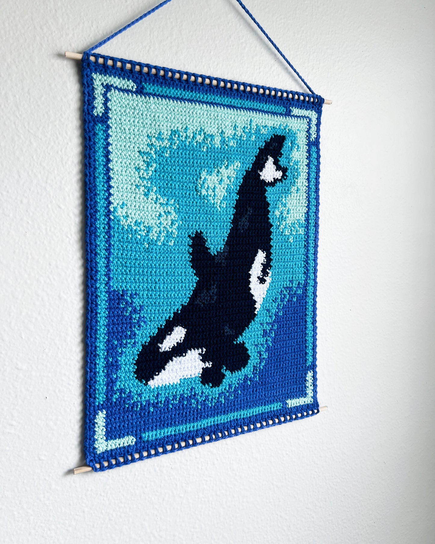 Orca tapestry pattern