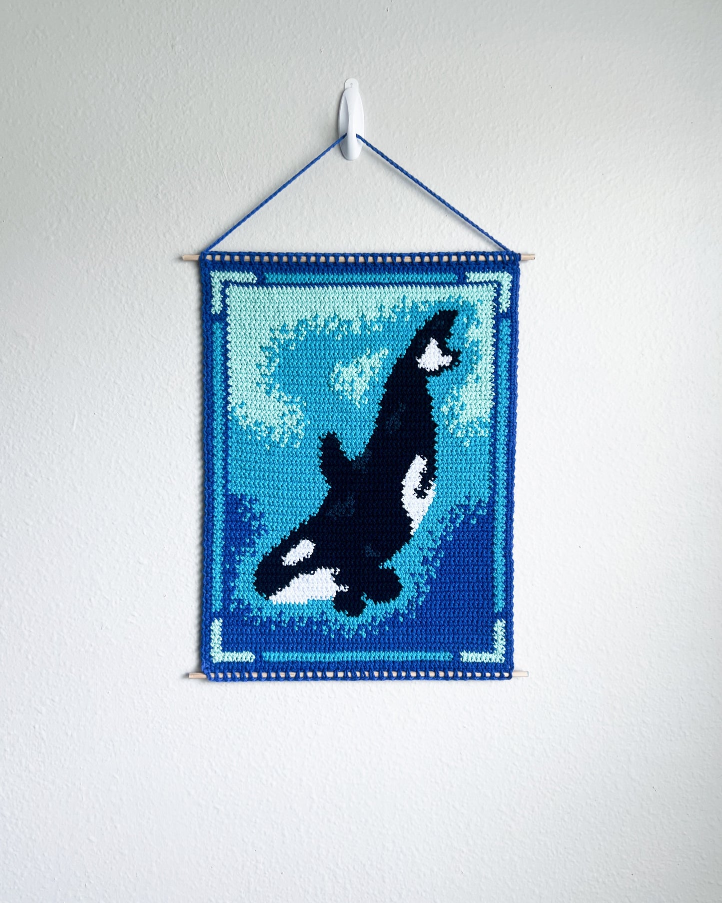 Orca tapestry pattern