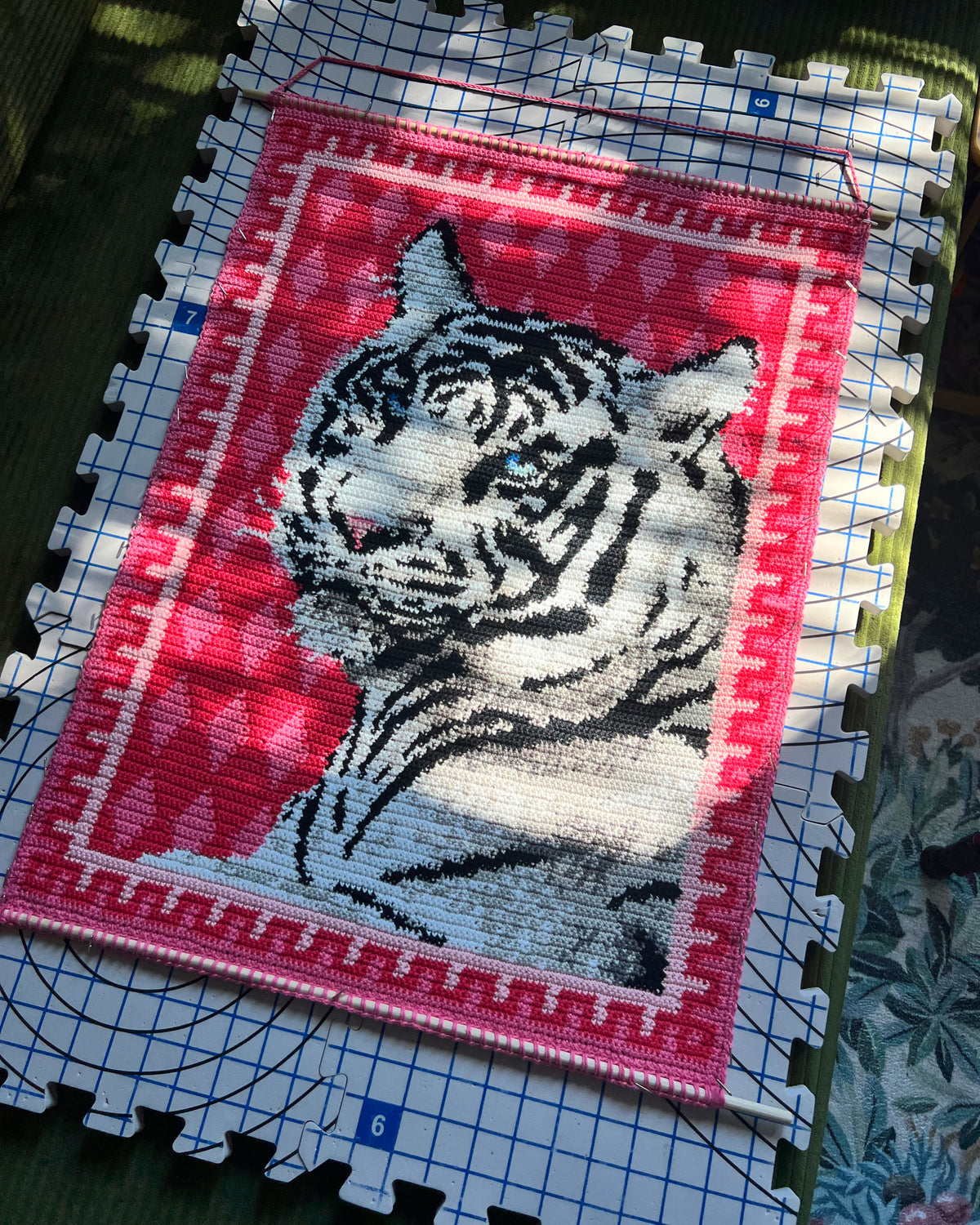 White Tiger tapestry
