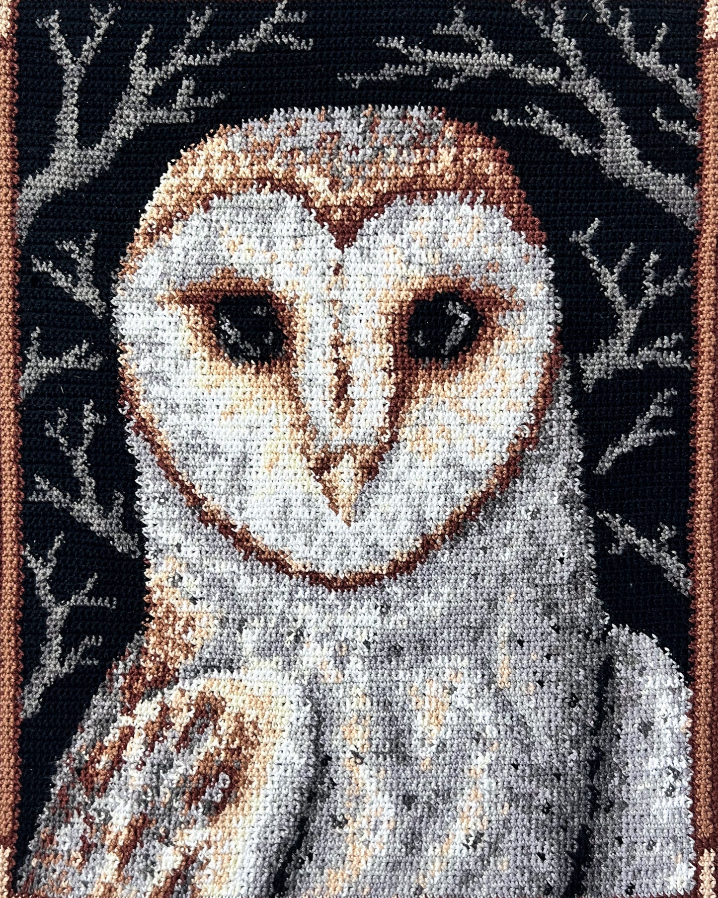 Barn Owl tapestry pattern