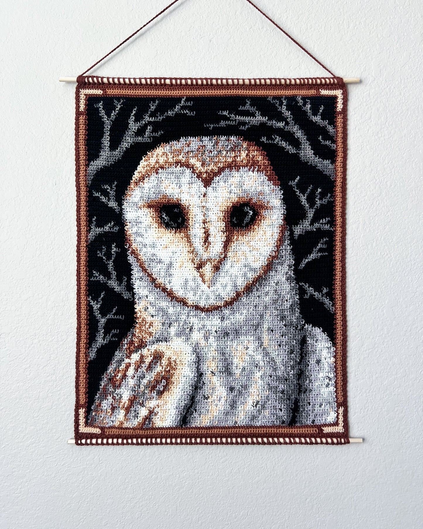 Barn Owl tapestry pattern