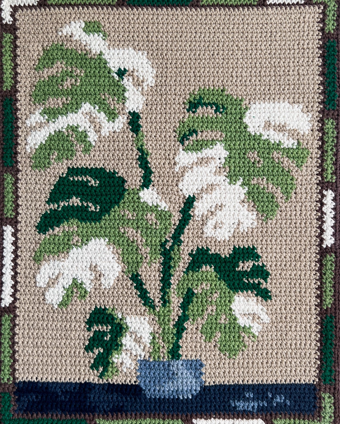 Monstera tapestry pattern