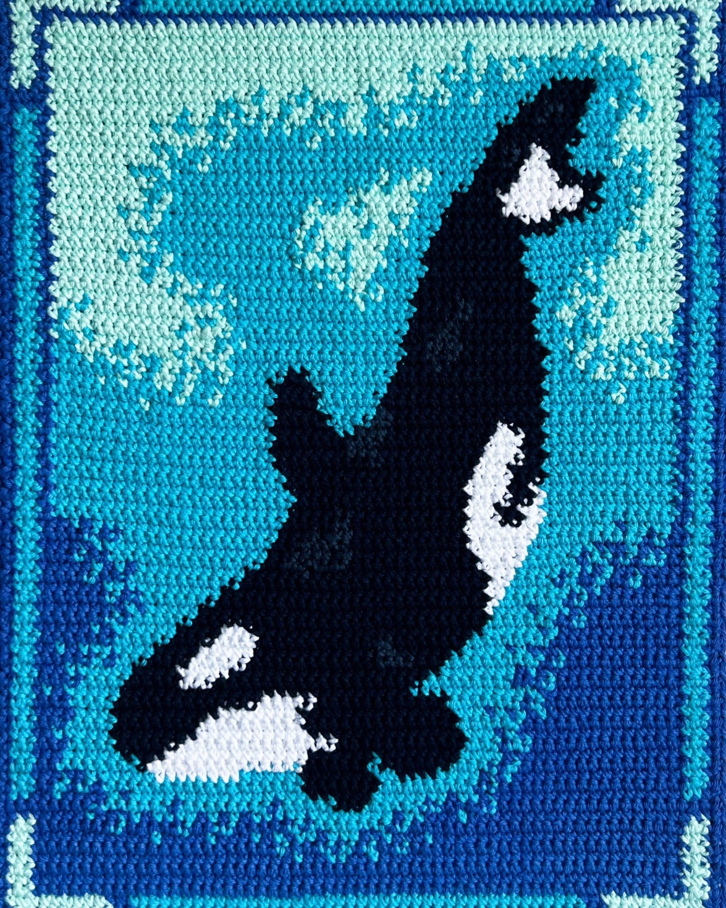 Orca tapestry pattern