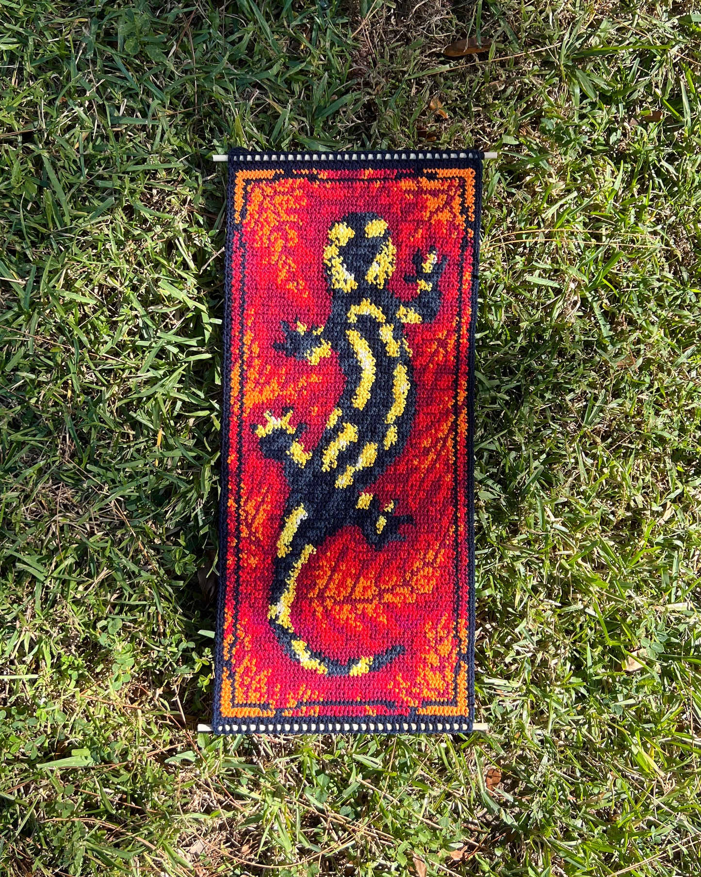 Fire Salamander tapestry pattern