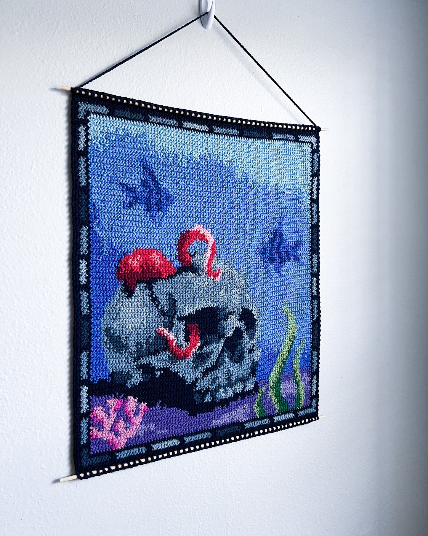 Skully tapestry pattern