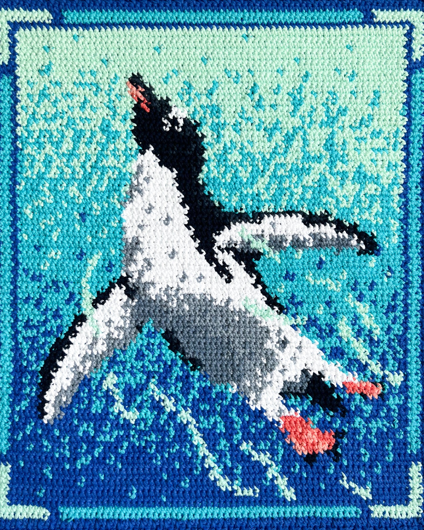 Gentoo Penguin tapestry pattern