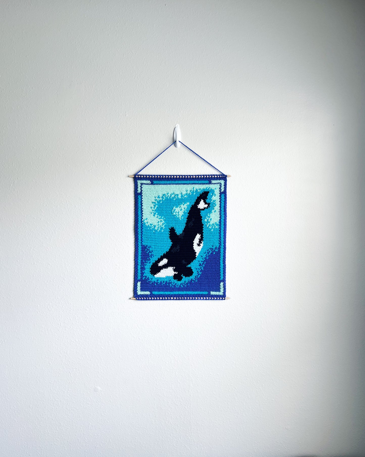 Orca tapestry pattern