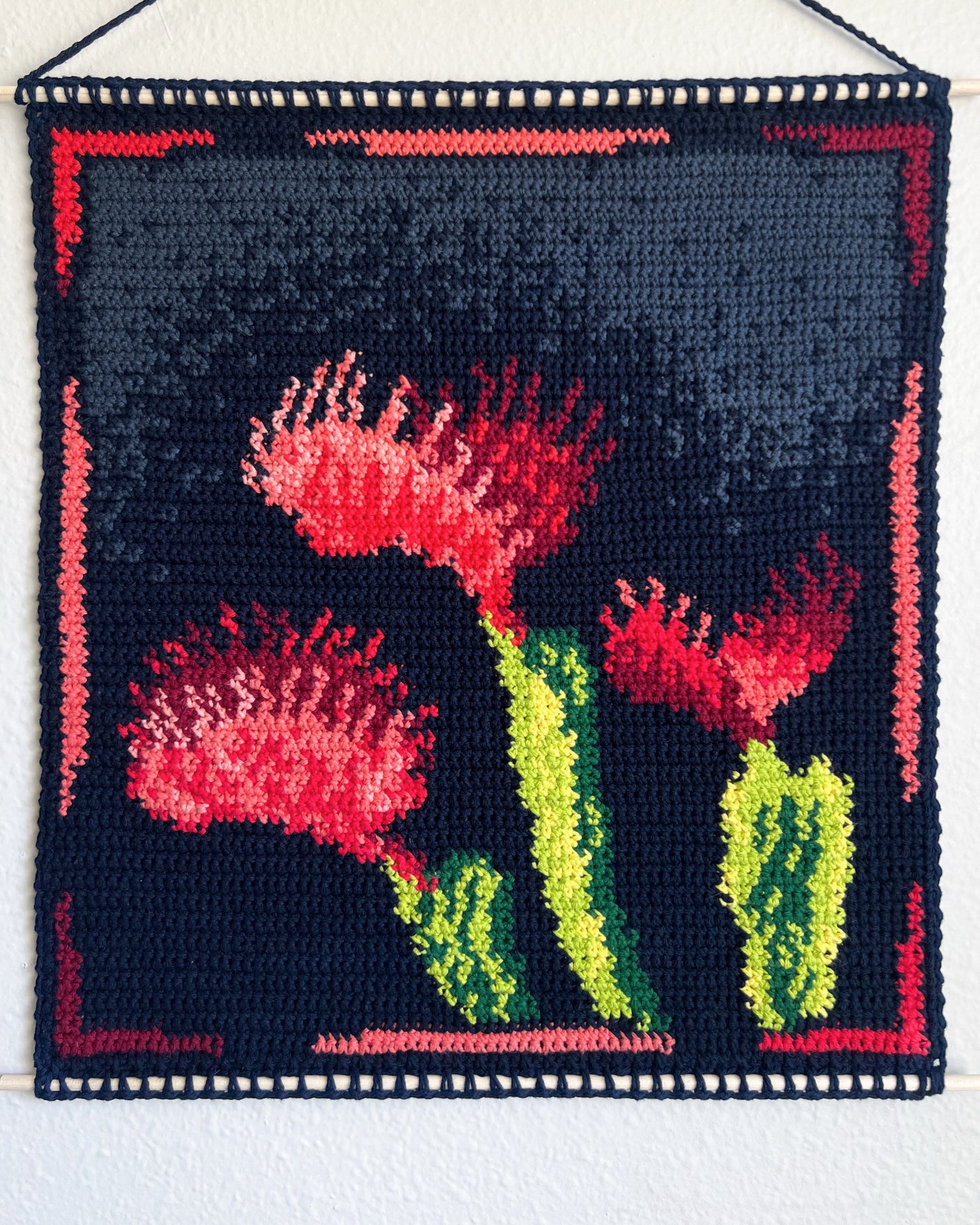 Venus Fly Trap tapestry pattern